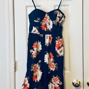 Floral print lightweight jumpsuit